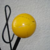 Roger Feraud "ground key" coat holder with 8 50s balls