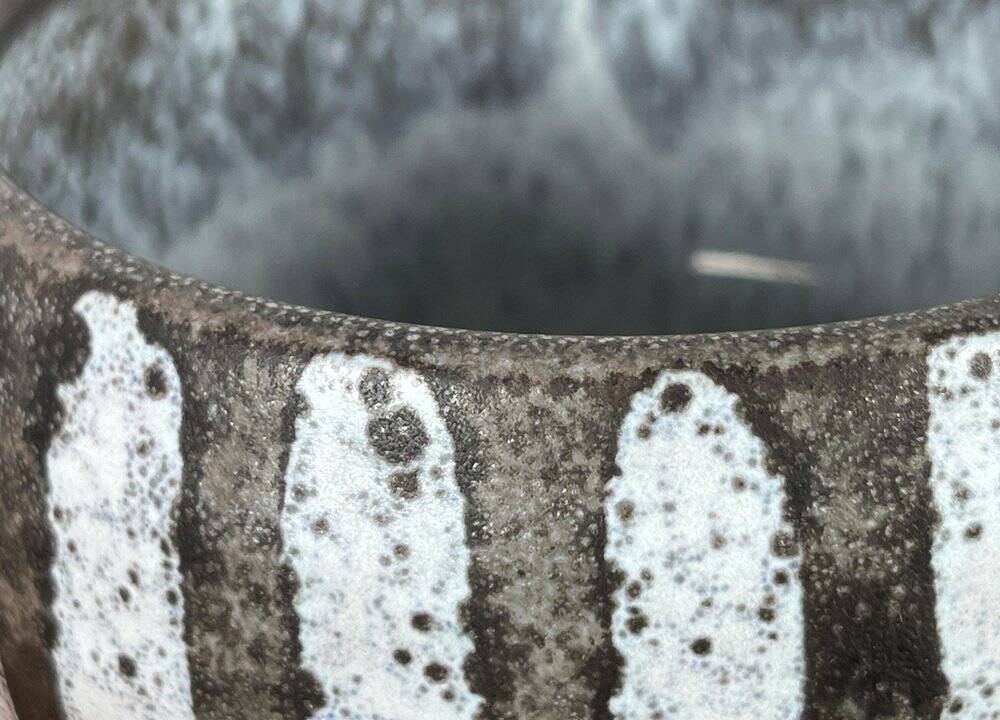 Vintage East German studio vase GDR mid-century by Erhard Goschala, 1960s.