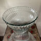Grand vase en verre moulé 40cm