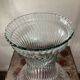 Large molded glass vase 40cm