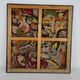 Original French hand-embroidered textile – Griffin & floral design – c.1930–1940