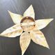Pair Of appliques bronze flowers design 70s