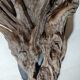Natural wood sculptural coat rack