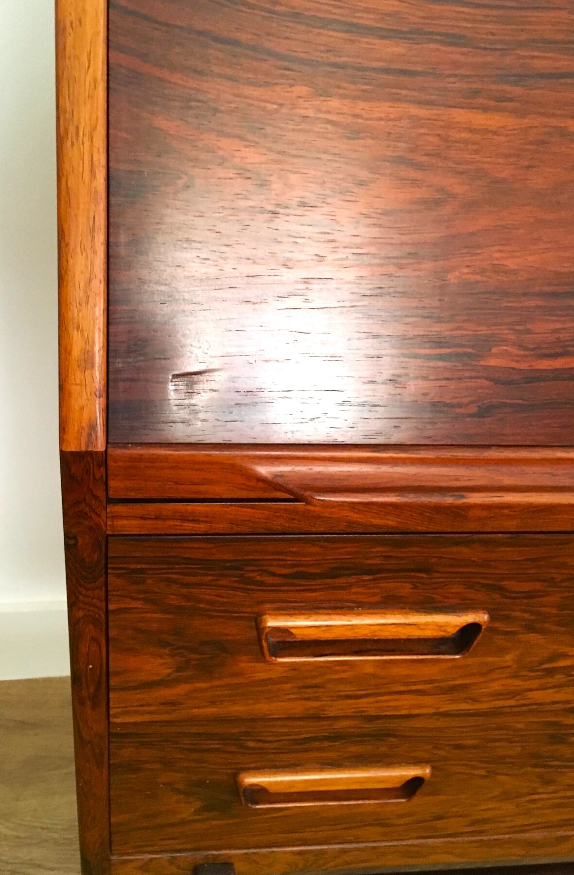 Bureau en palissandre modèle 68 par Arne Wahl Iversen, Danemark années 1960