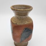 Stoneware vase signed Tiffoche
