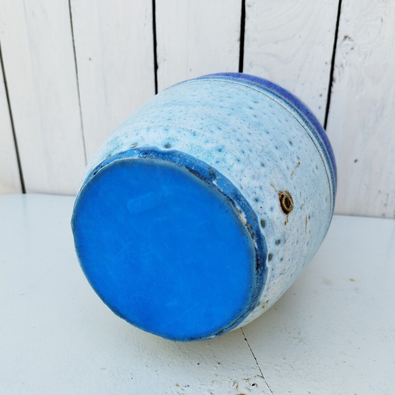 Ceramic lamp foot by Danuta Le Hénaff