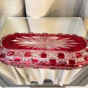 Comb door toothbrush holder empty bohemian glass pocket