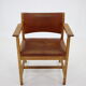 1960s Borge Mogensen Oak and Leather Desk Chair, Denmark