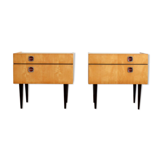 Pair of vintage bedside 60s / 70s