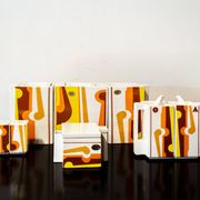 Ceramiche Collezione Cubicon di Peter Chinni per Arte Ceramica Romana 70's