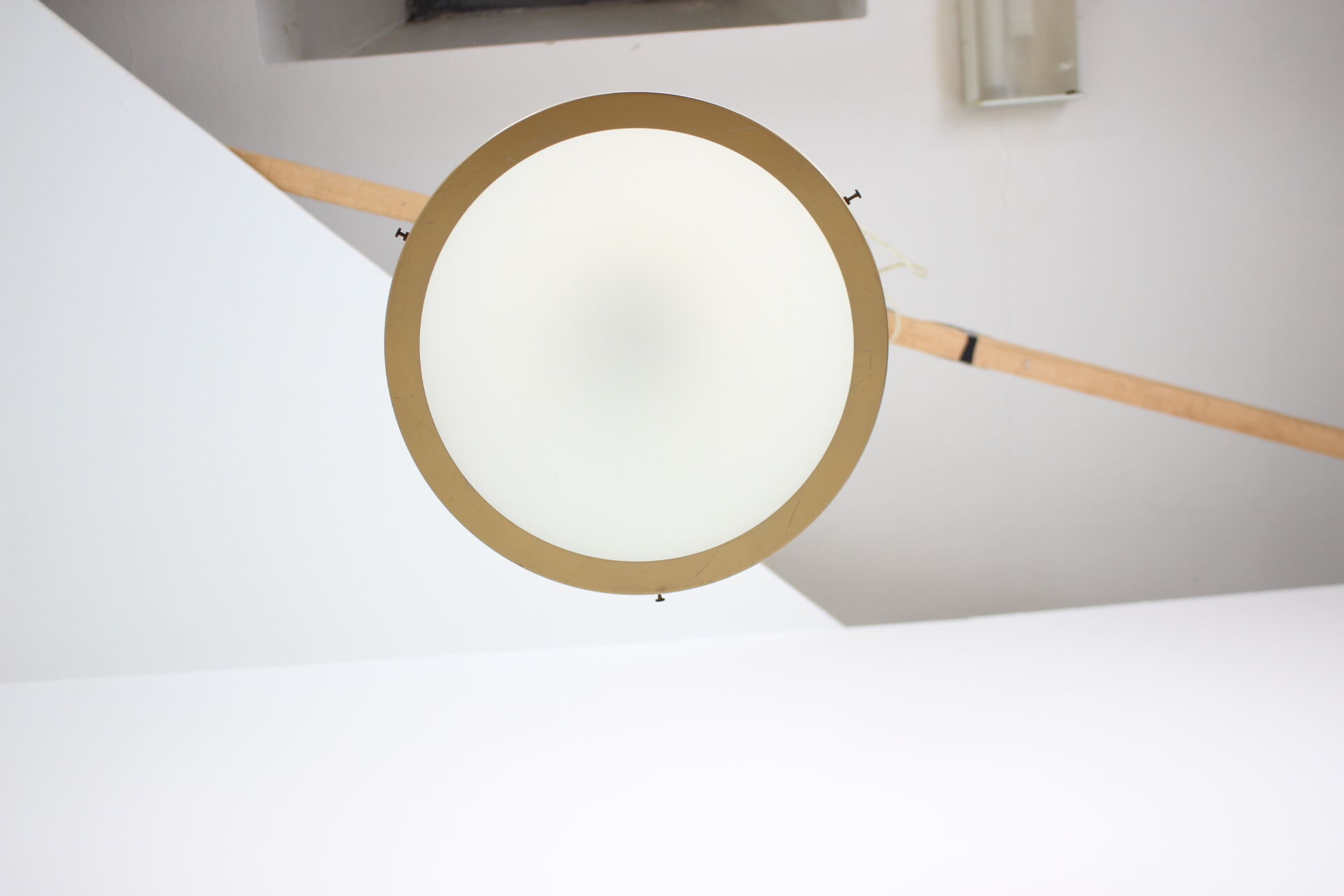 Mid-century glass chandelier/kamenicky senov, 1970's