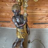 Nubian torch floor lamp