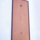 Vintage Scandinavian mirror in brown honey teak.