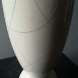 Ceramic vase, decoration, graphic, signed 1960