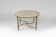 Neoclassical round coffee table, Brass and Marble, France, circa 1960