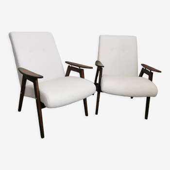 Pair of armchairs by Jaroslav Smidek restored