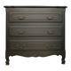 Vintage chest of drawers restyled in black