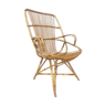 Van Rohe Noordwolde rattan chair, 1960s