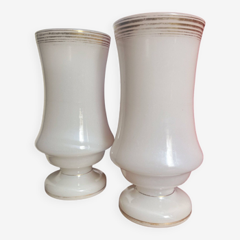 Lot de vase en opaline