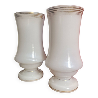 Lot de vase en opaline