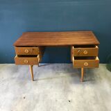 Desk 4 drawers with bevelled base