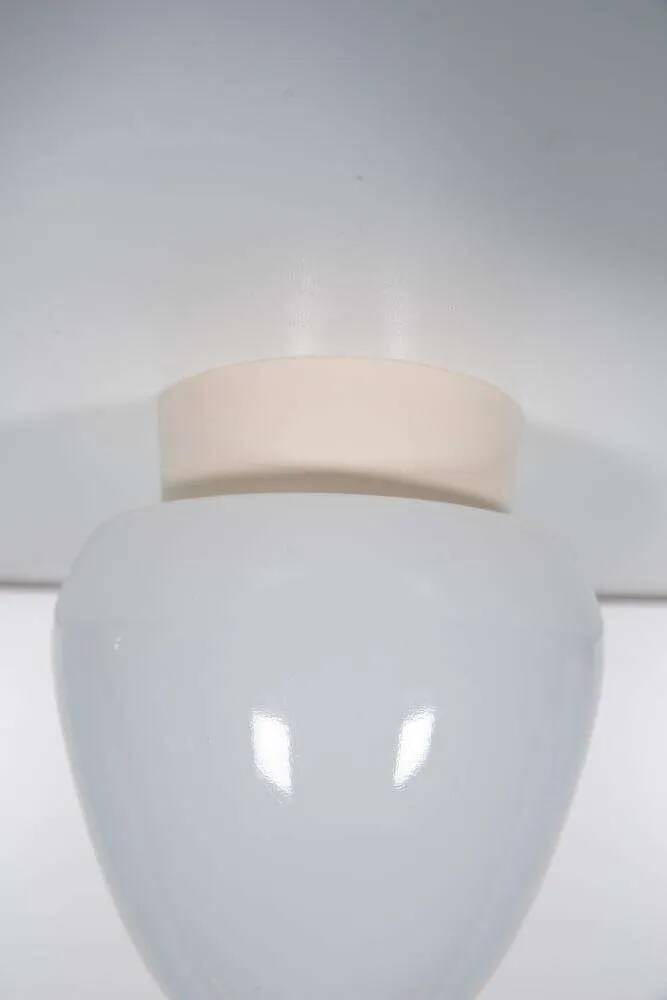 Vintage opaline ceiling light from the 1950s, minimalist.