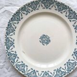 Round ironstone dish Rhodes, Longwy