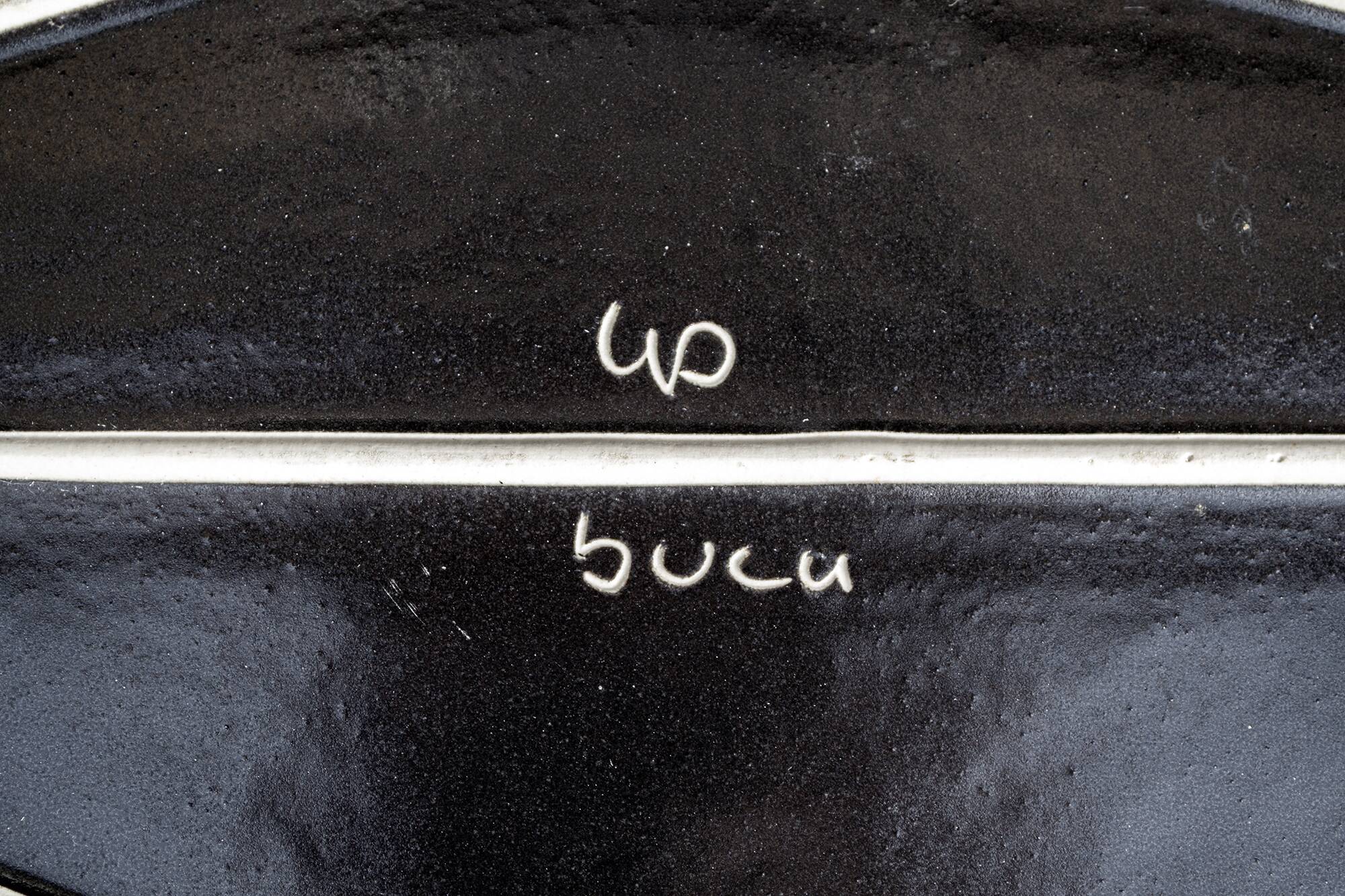 Ceramic plate service by Franco Bucci for Laboratorio Pesaro, 1960s, Set of 37