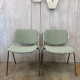 Series of 4 chairs by Giancarlo Piretti, Castelli 70