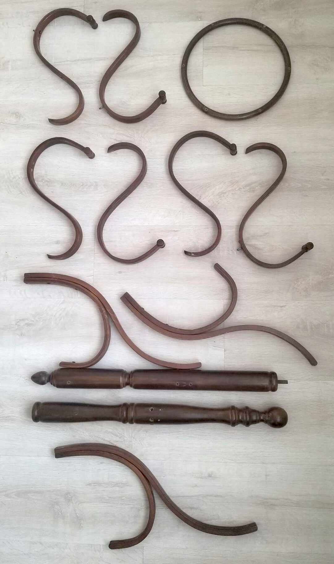 Wooden parrot coat rack