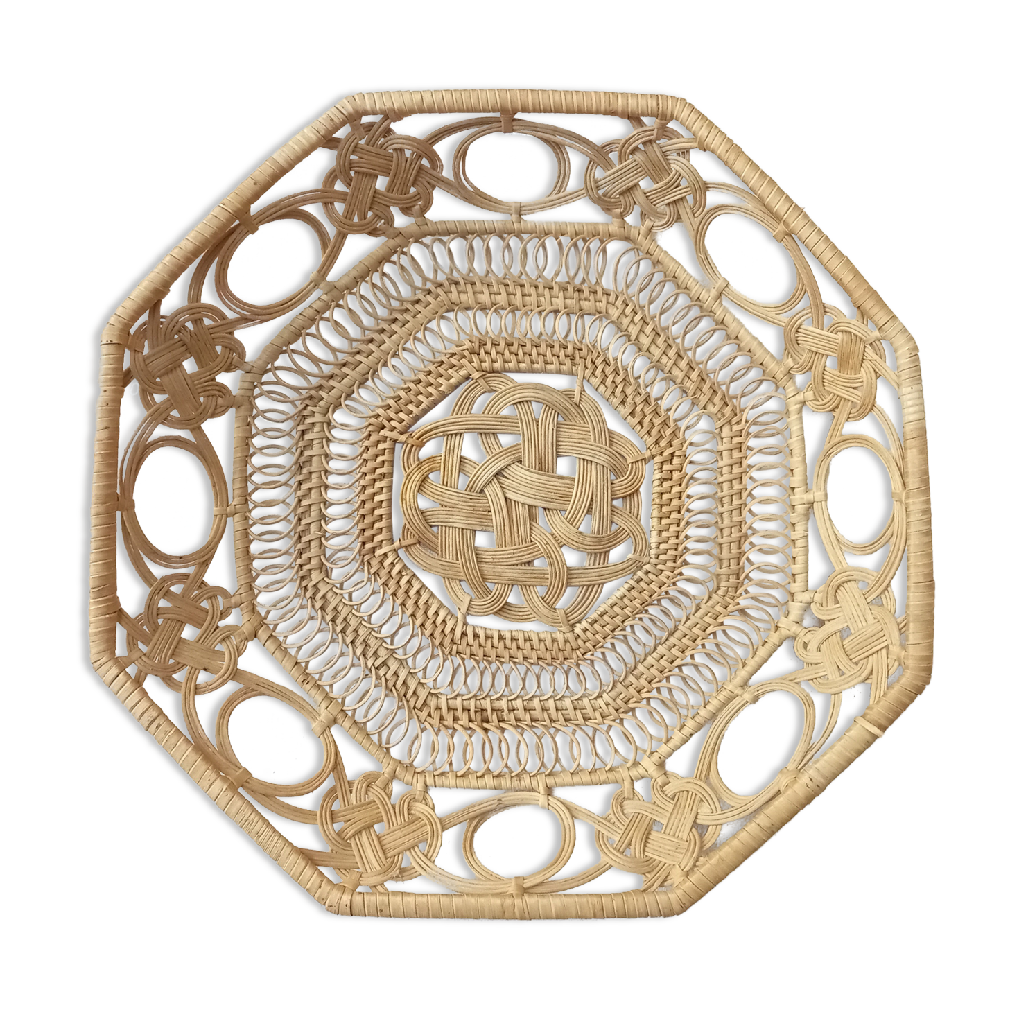 Old braided lace basket