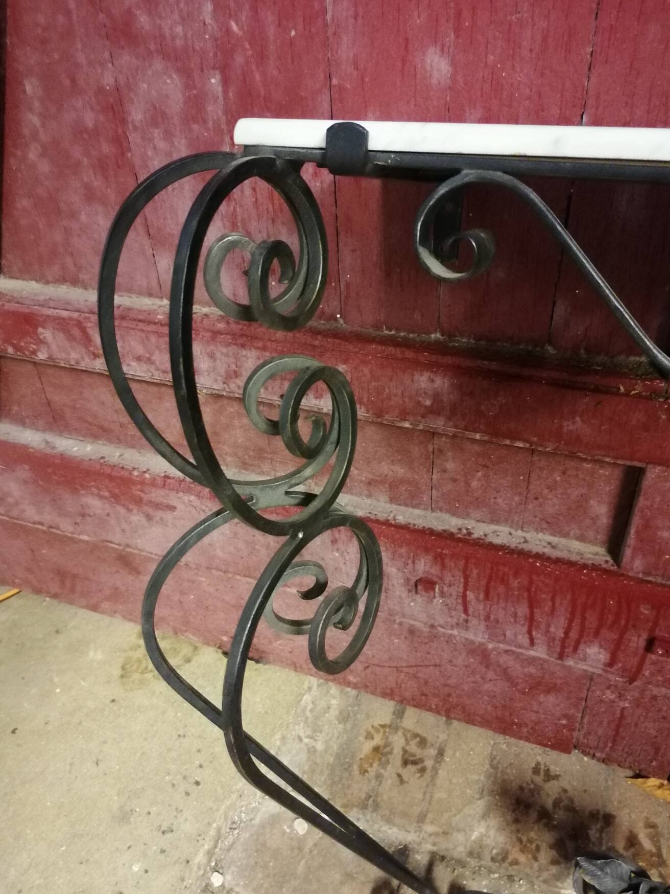 Art Deco wrought iron consoles