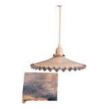 Suspension corole glass transparent serrated edge Dp 022330