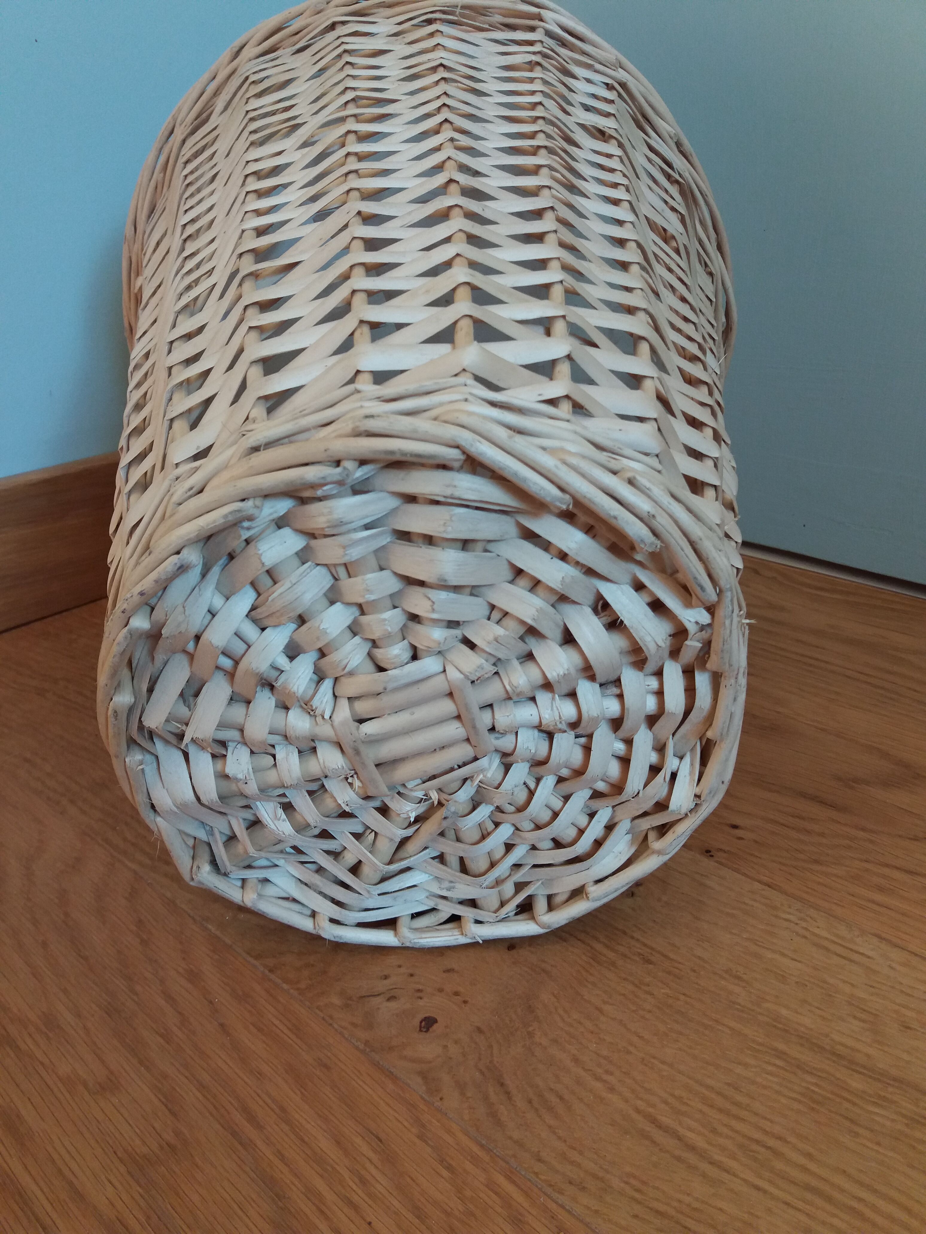 Braided wicker pot cover paper basket