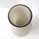 Vase diabolo en verre vintage