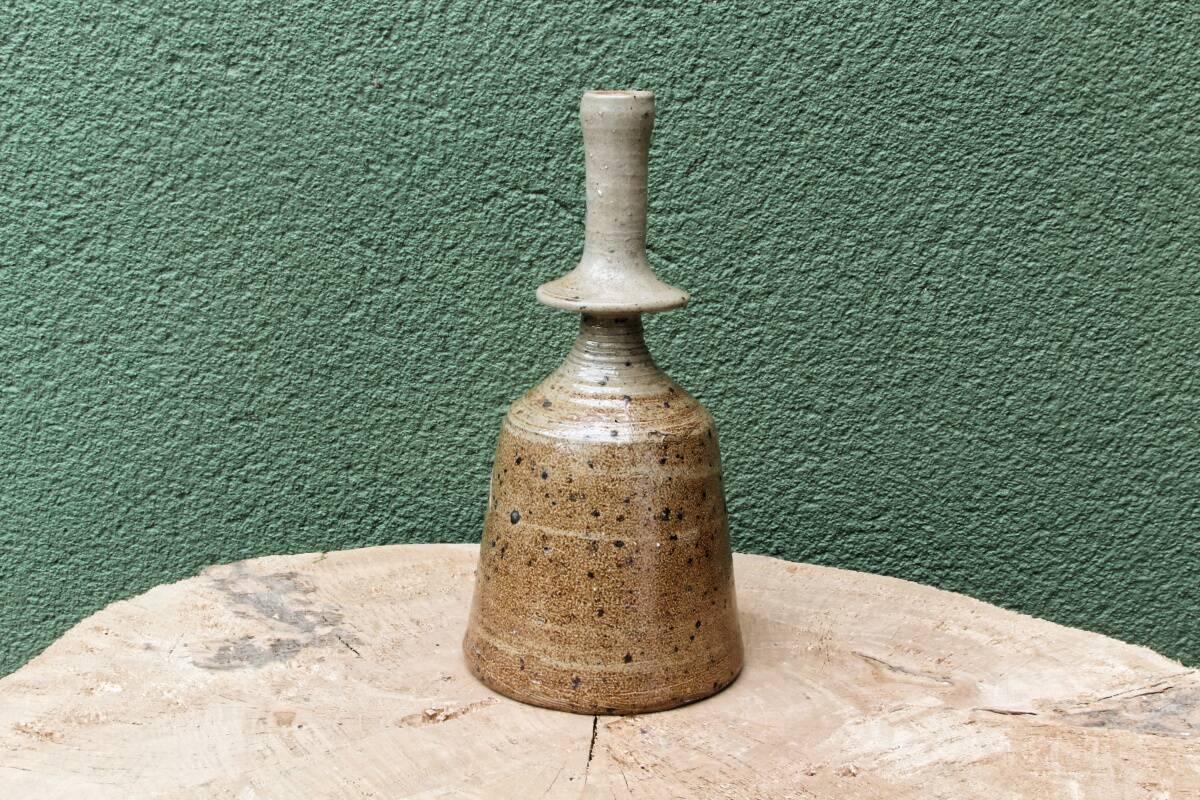 Bottle vase in pyrite stoneware, signed Jean Linard (1931-2010)
