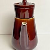 Vintage Villeroy & Boch teapot, in brown stoneware, made in Luxembourg