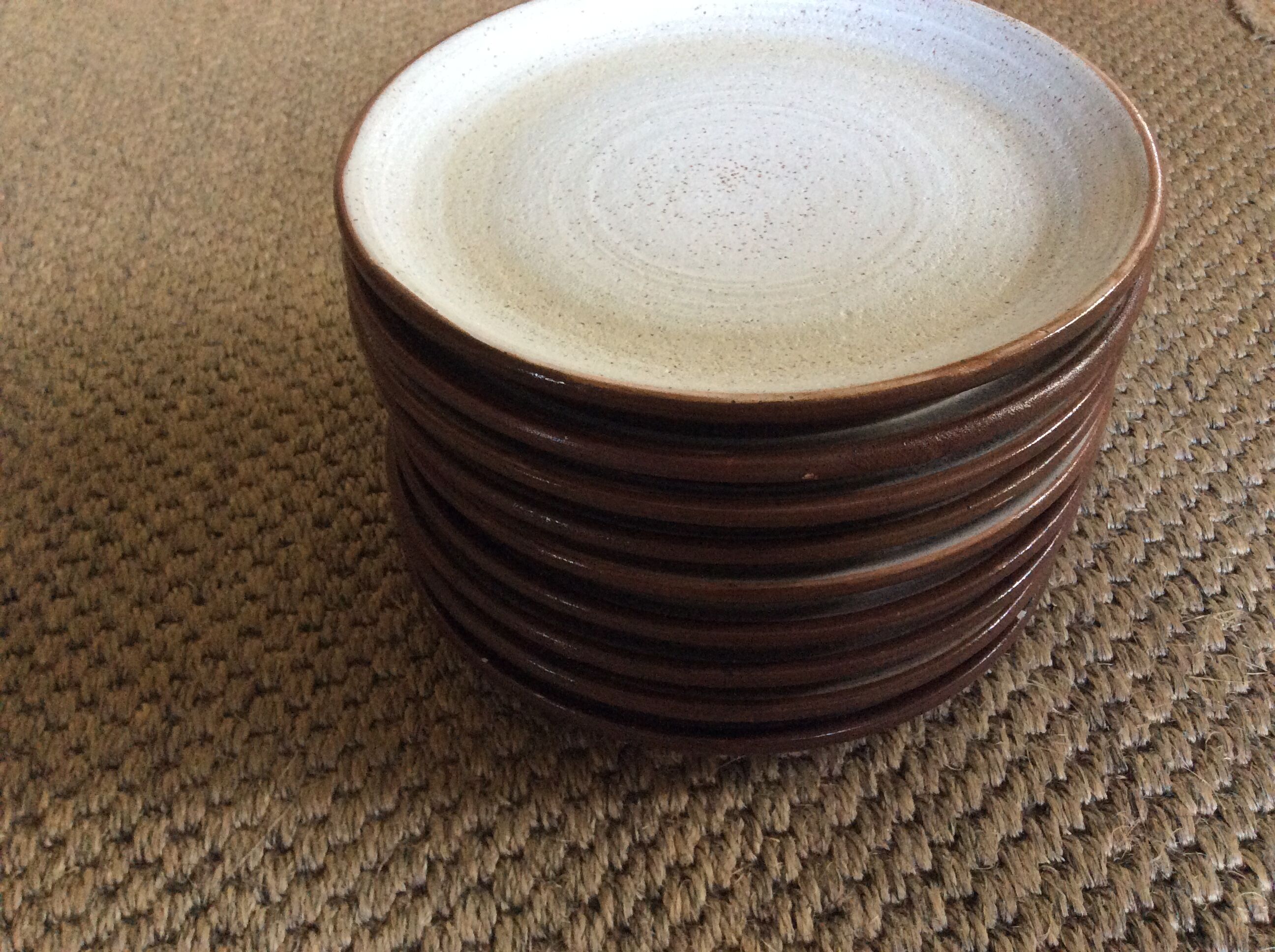 Series of 9 sandstone plates