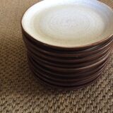 Series of 9 sandstone plates