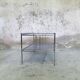 Chrome metal coffee table