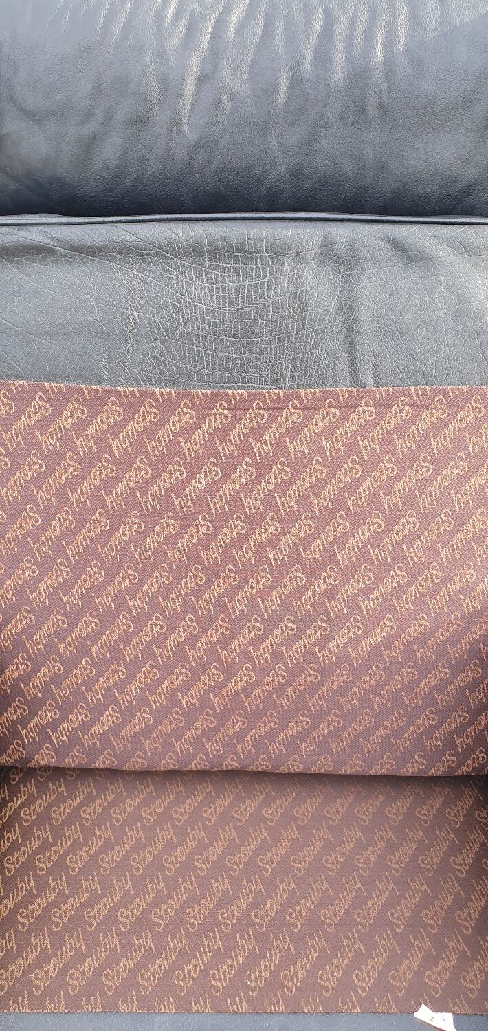 Vintage black leather scandinavian wingback chair Lulu Stouby