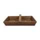 Rectangular wooden basket and crate