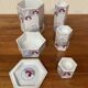 Set of five scandinavian design ceramics.
