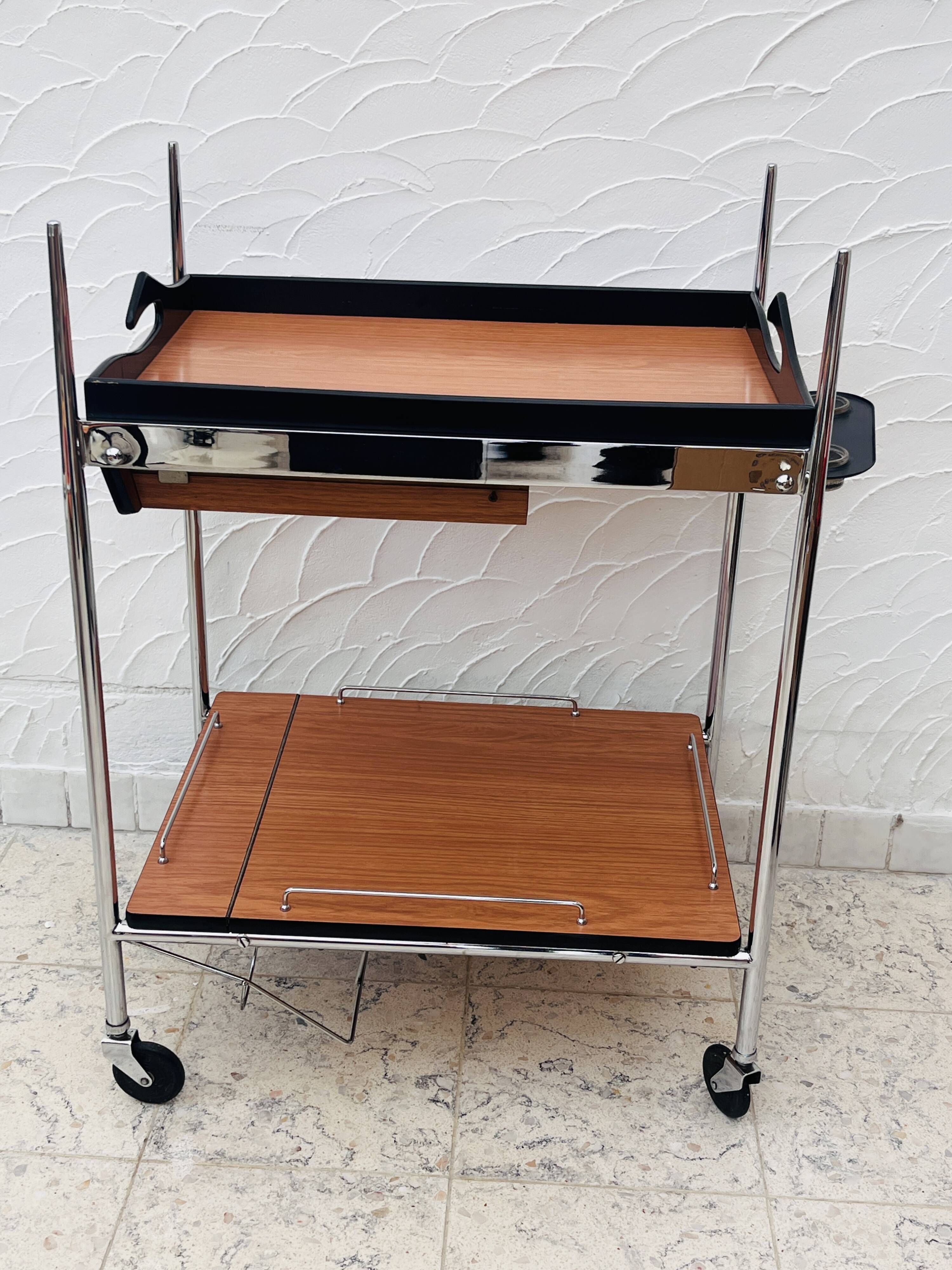 Italian design serving cart
