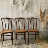 Series of 3 Thonet chairs