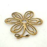 Brass flower trivet
