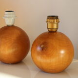 2 feet imt italy wood lamp (ball)