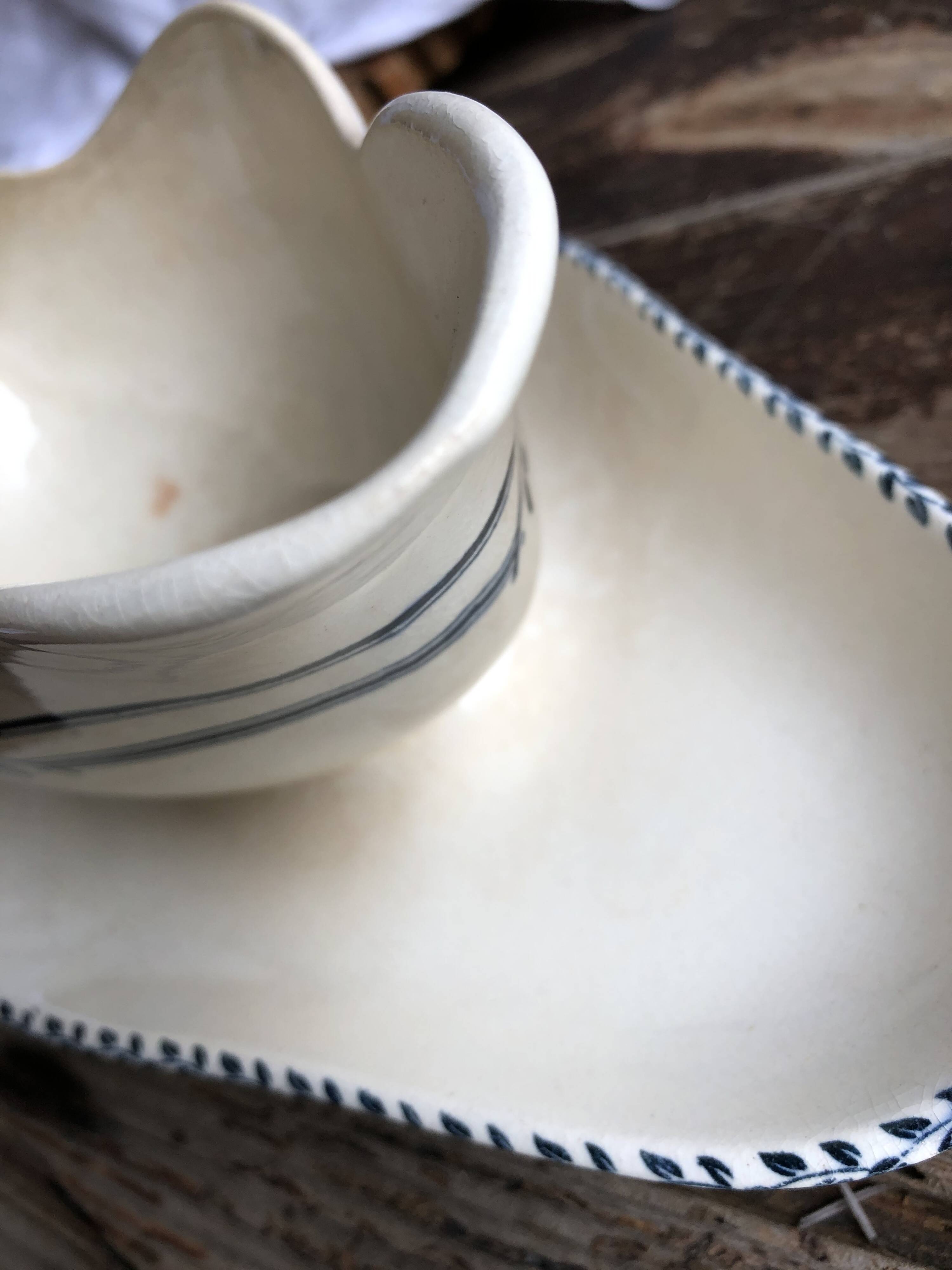 ironstone sauce boat