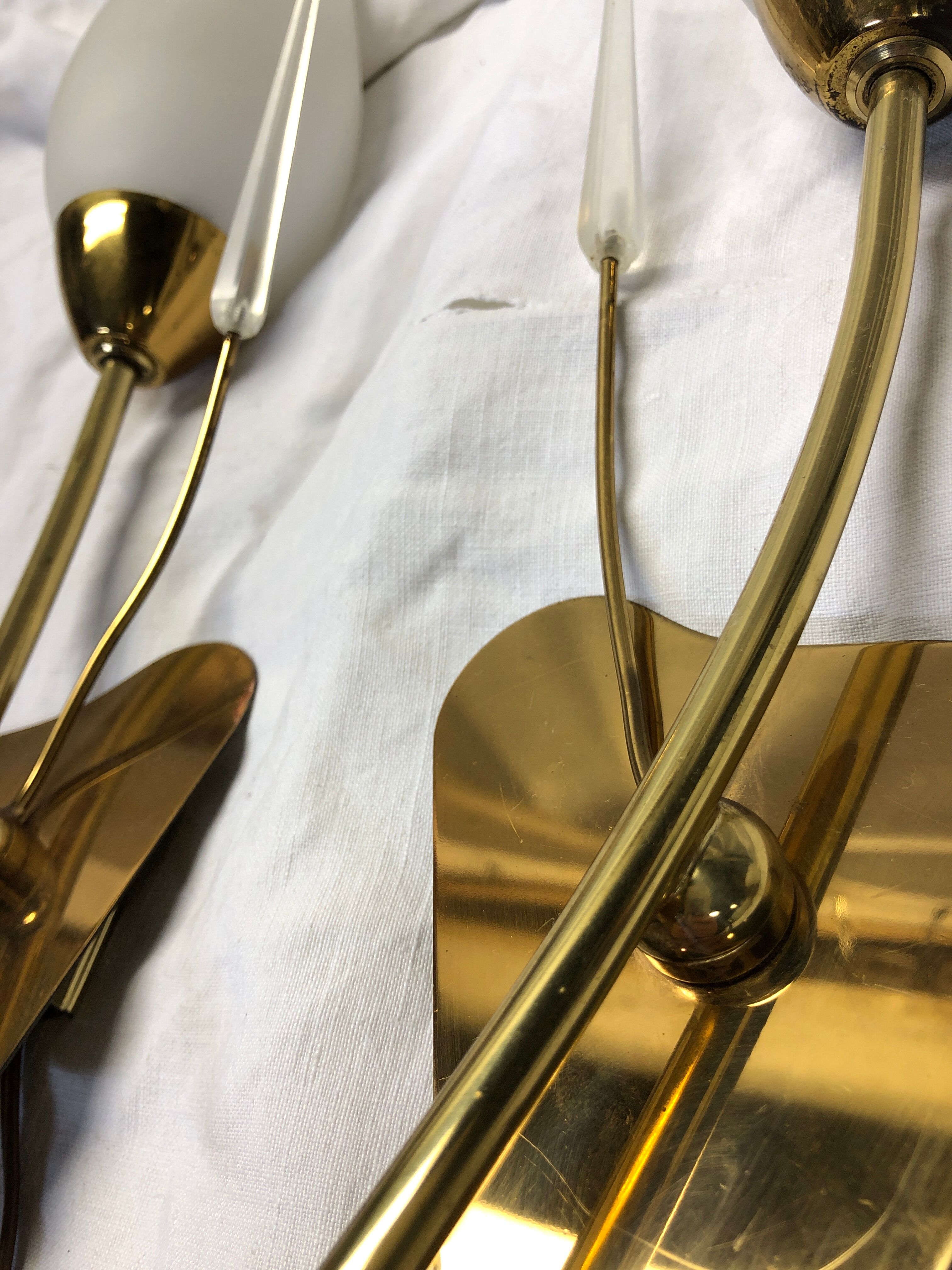 Pair of vintage 50s wall light