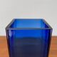 Swedish glass block vase from the mid-century by Aseda Sweden, 1960s.